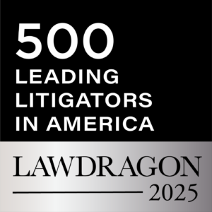 Lawdragon 500 Leading Litigators in America 2025 badge